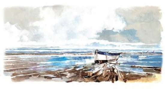 Boat on Shore Canvas Art - Stuart Roy (24 x 36)
