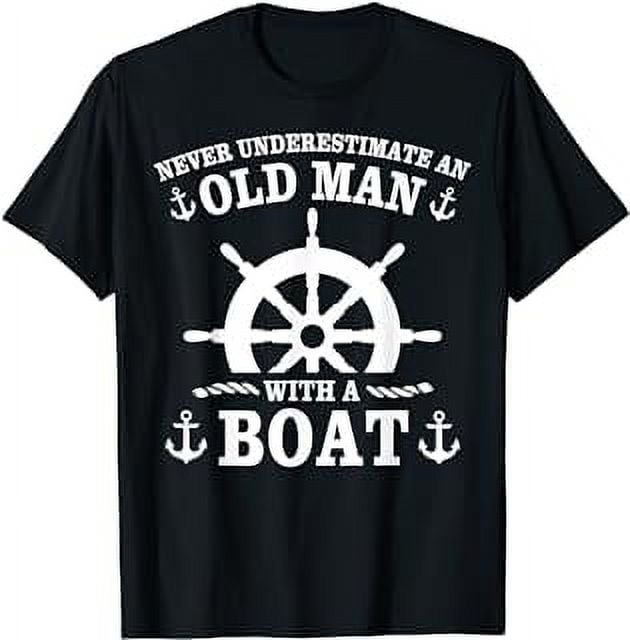 Boat, sailing, motorboat, undergears, man captain T-Shirt - Walmart.com