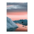 thumbnail image 1 of Boat under a pastel sky in Greenland - Greenland Photography Sunset Boat Scenic Winter Nature Seascape Unframed Wall Art Print 30 x 45 inches, 1 of 16