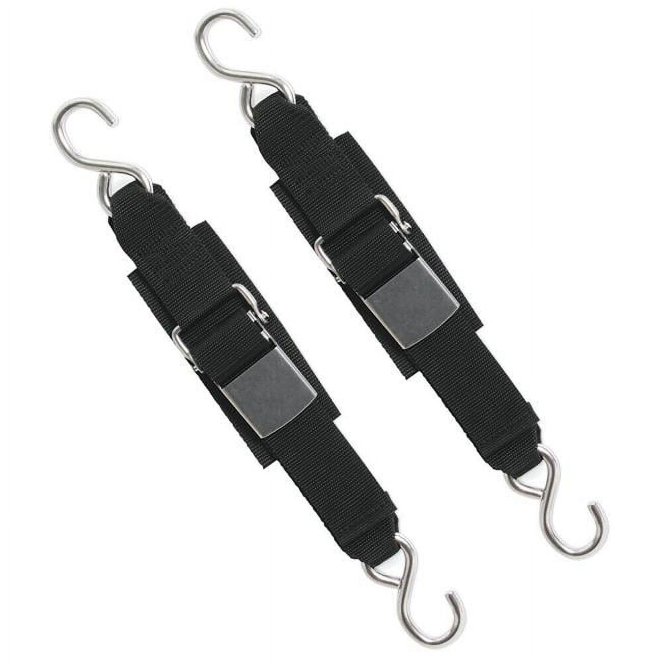 2-Pack E-Track Fitting Cam Buckle Cargo Tie-Down Straps 12 ft. x 2
