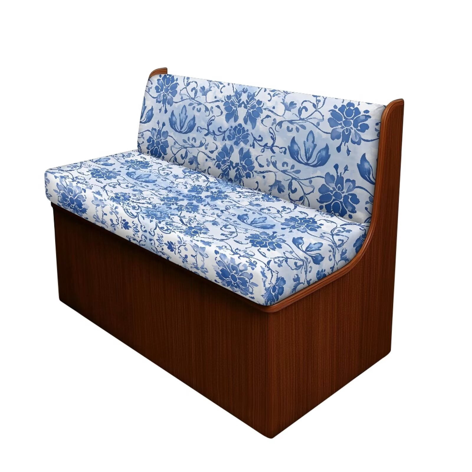Boatee Beautiful Flower Patterns RV Dinette Cushion Covers Washable RV Furniture Comfortable Loveseat Sofa Chair Cover Furniture Protector Easy to Install Blue
