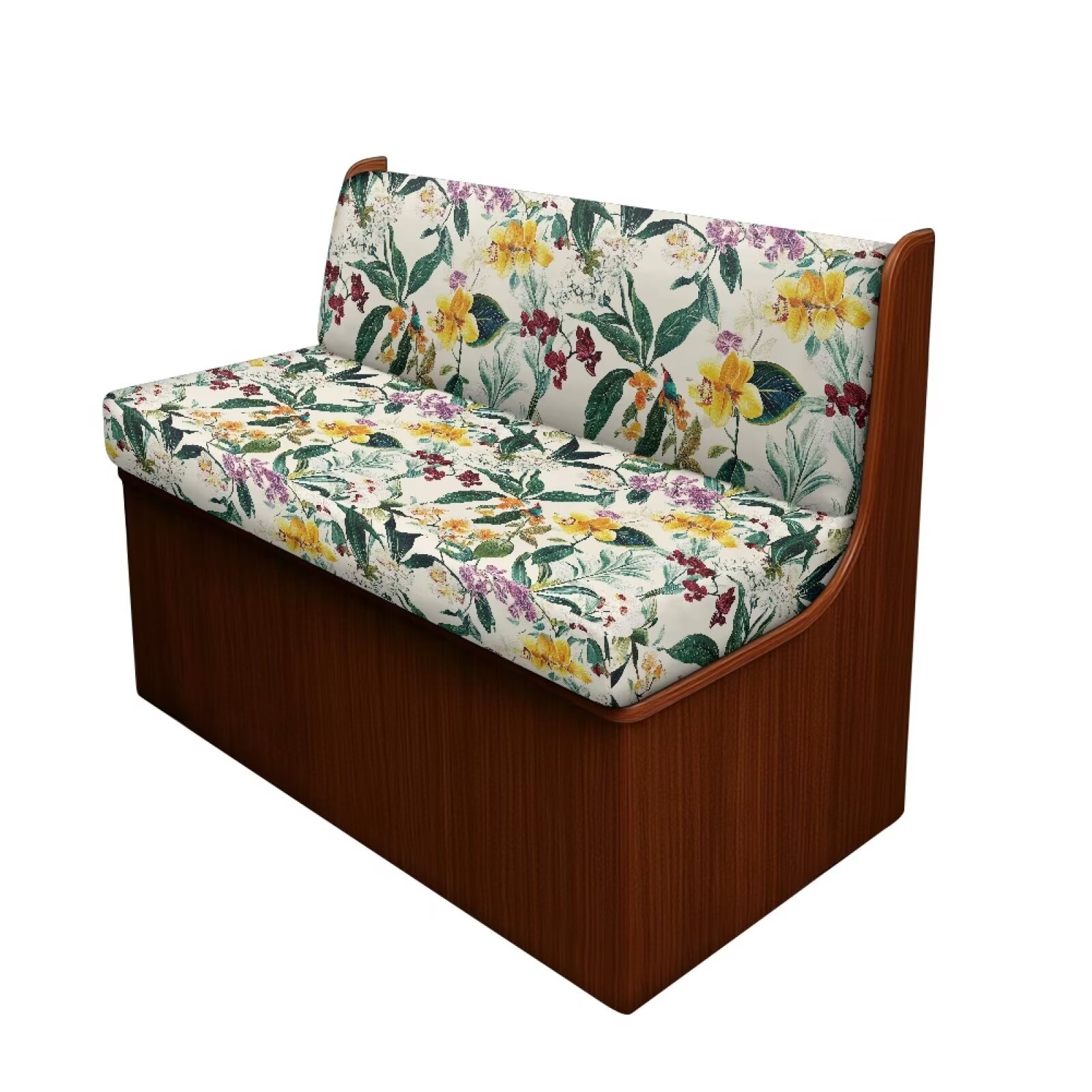 Boatee Beautiful Flowers RV Dinette Cushion Covers Daisy RV Accessories Universal Cushion Covers for Couches and Sofas Loveseat Sofa Chair Cover Furniture Protector Camper Must Haves White