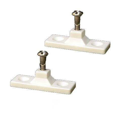 Boater Sports Side Top Brackets 55161 | 2 1/2 x 7/8 Inch White (Pair)