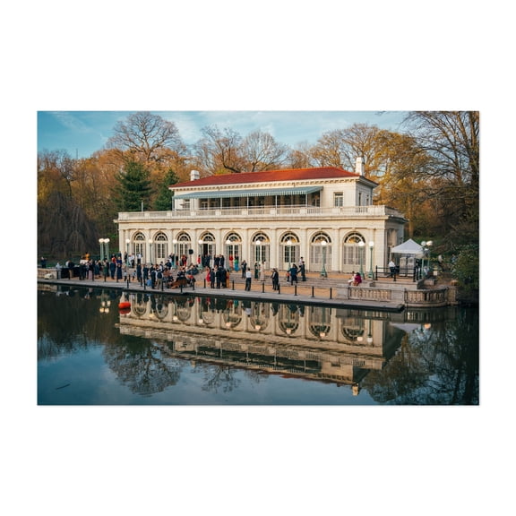 Boathouse, Prospect Park - Brooklyn New York Photography Architecture Autumn Scenic Unframed Wall Art Print 4 x 6 inches
