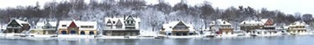 Boathouse Row at the waterfront Schuylkill River Philadelphia Pennsylvania USA Canvas Art - Panoramic Images (22 x 4)