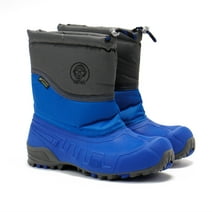 Boatilus Boys Hybrid03 Waterproof Boots, Cobalt \ Grey,4 M US