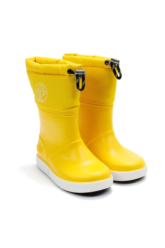 Boys Penguy B Welly Boots, Yellow,2/3 M US