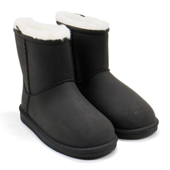 Boatilus Girls Pepper 20 Lined Rain Boots, Black,5 M US
