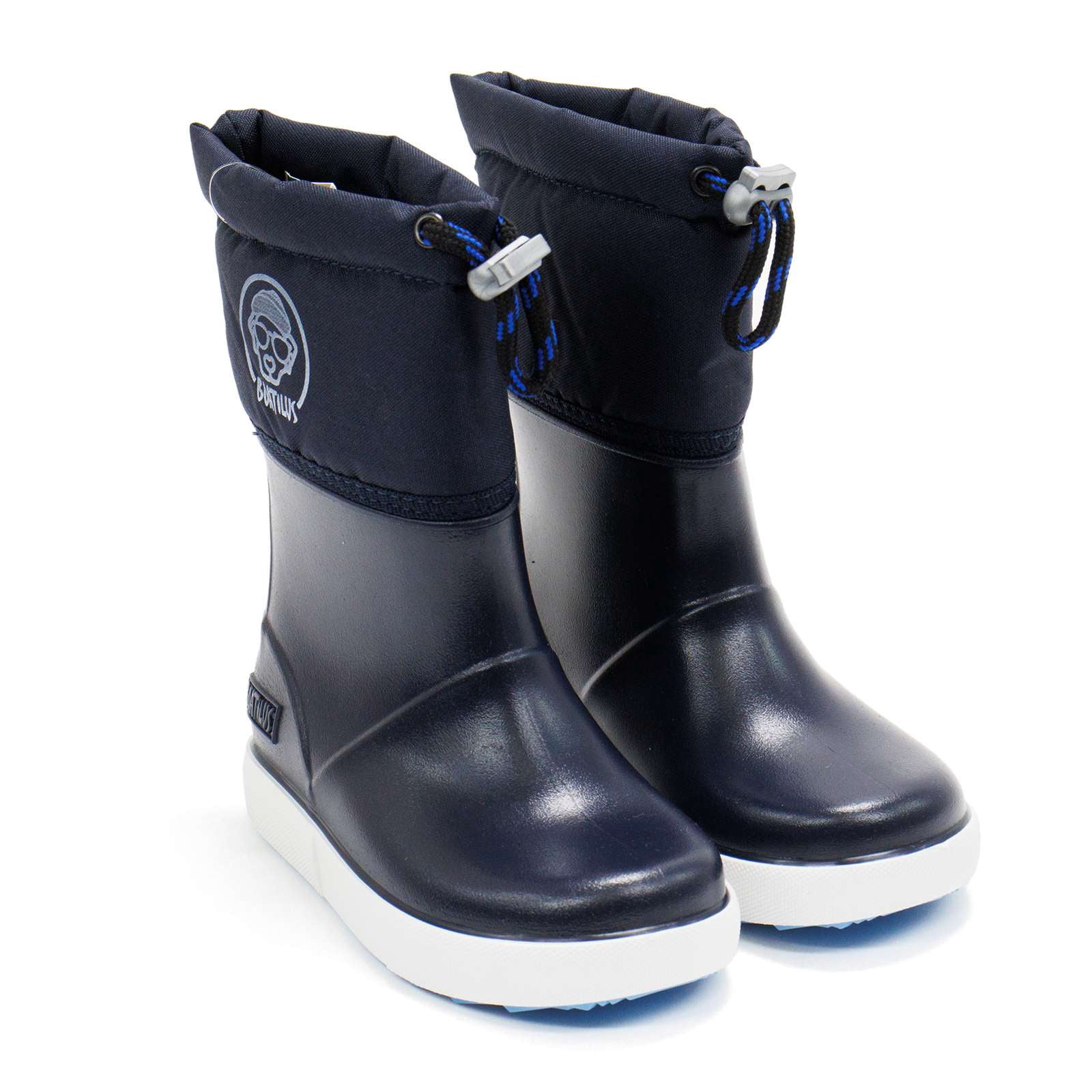 Boatilus Toddlers Penguy B Welly Boots, Navy,8/9 M US