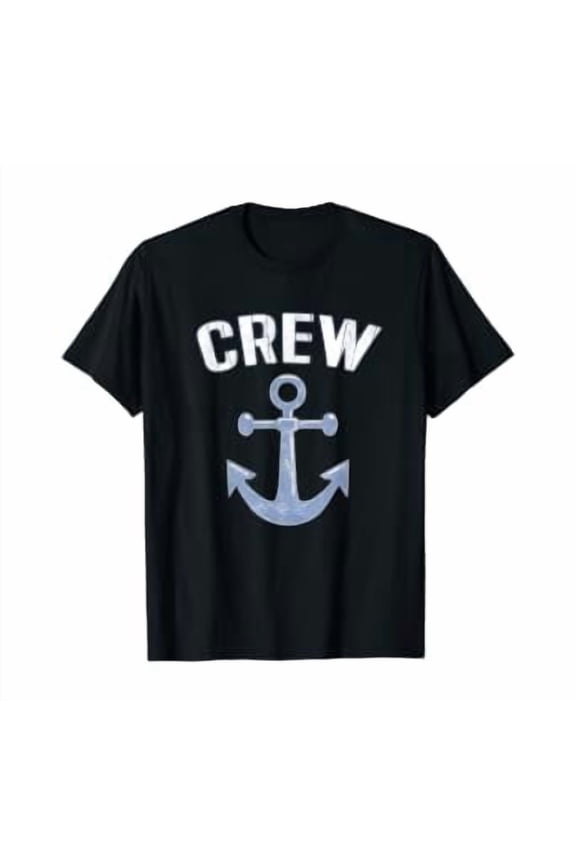 Boating Captain Crew Pontoon Nautical Gift Sailing Anchor T-Shirt, Unisex T-Shirt