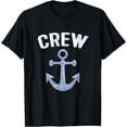 thumbnail image 1 of Boating Captain Crew Pontoon Nautical Gift Sailing Anchor T-Shirt, 1 of 4