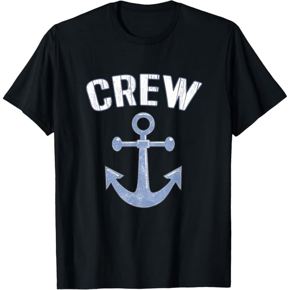 Boating Captain Crew Pontoon Nautical Gift Sailing Anchor T-Shirt