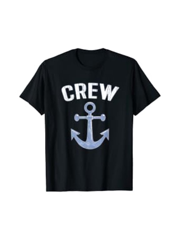 Boating Captain Crew Pontoon Nautical Gift Sailing Anchor T-Shirt