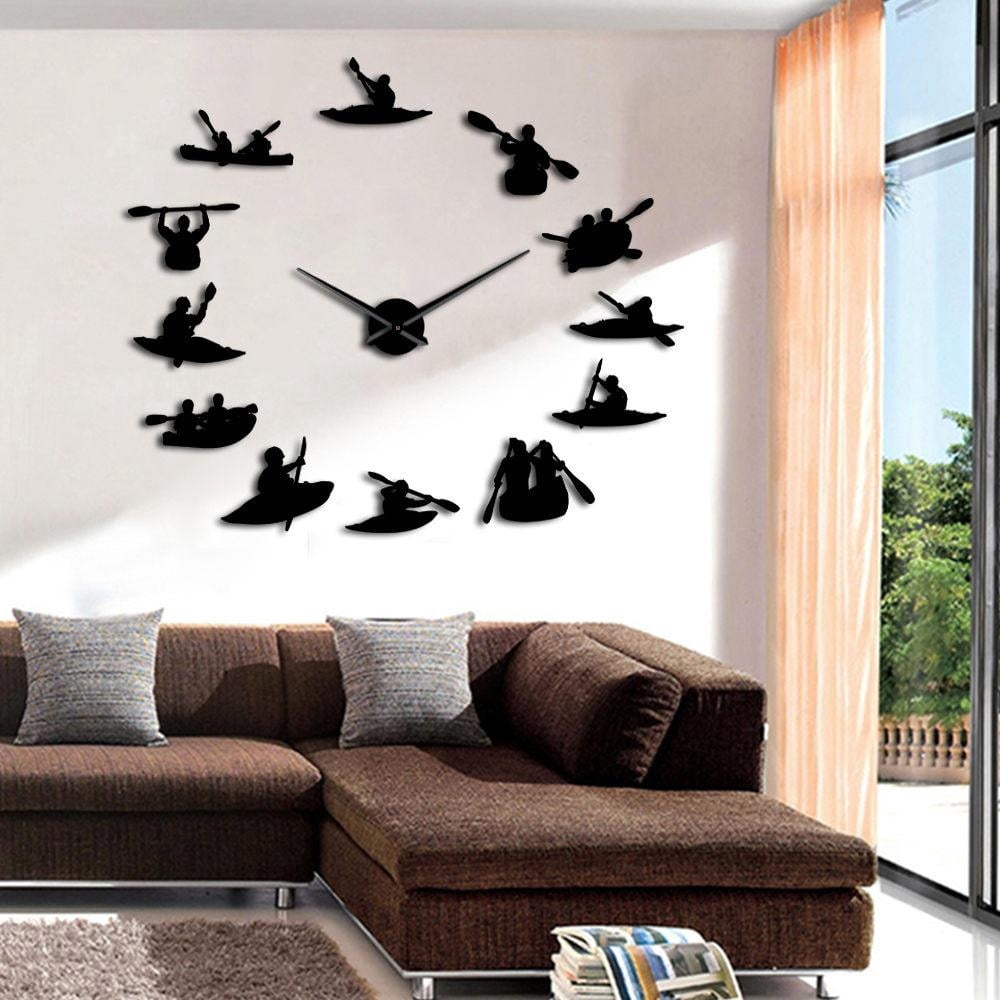 Boating DIY Oversized Clock Watch Modern Sport Rowing User-defined Big ...