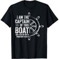 thumbnail image 1 of Boating Gifts I Am The Captain Of This Boat Sailing Skipper T-Shirt, 1 of 3