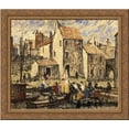 thumbnail image 1 of Boating Party 24x20 Gold Ornate Wood Framed Canvas Art by Robert Spencer, 1 of 2