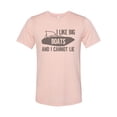 thumbnail image 1 of "Boating Shirt, I Like Big Boats And I Cannot Lie, Unisex, Sublimation T, Boating Apparel, Lake Shirt, Lake Tee, Summer Shirt, Gift For Him, Peach, SMALL", 1 of 1