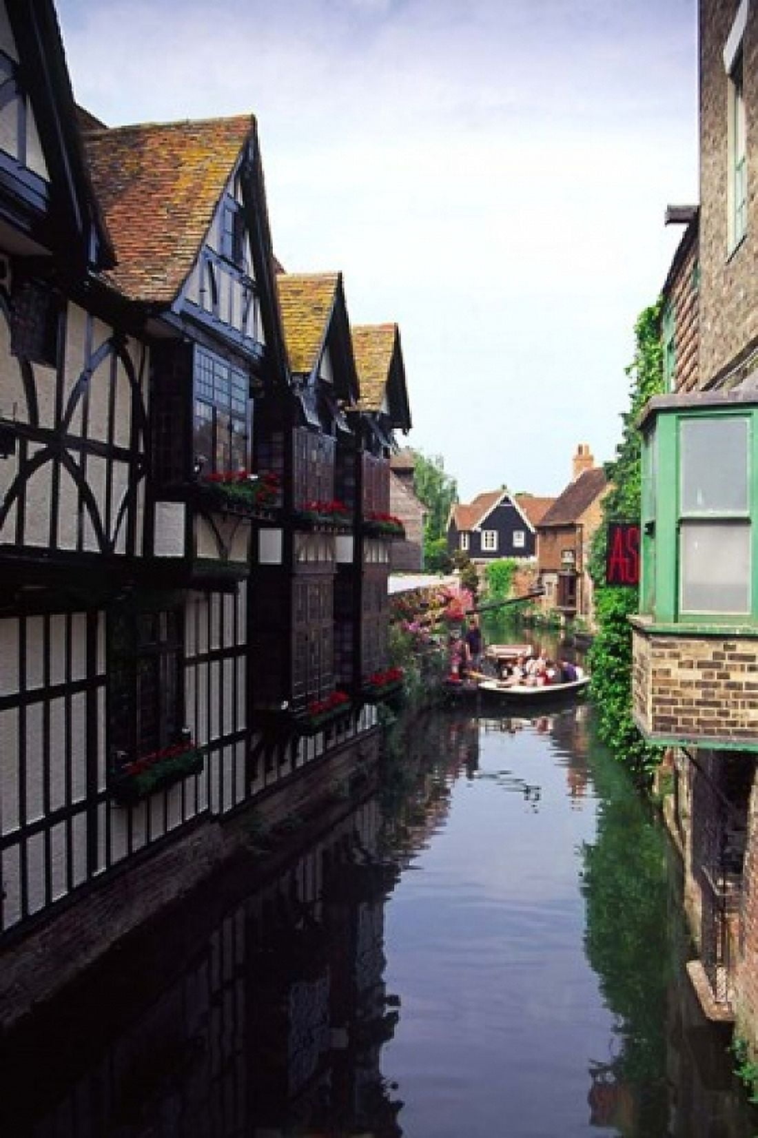 Boating Trips on the River Stour Canterbury Kent England Canvas Art - Paul Thompson DanitaDelimont (24 x 36)