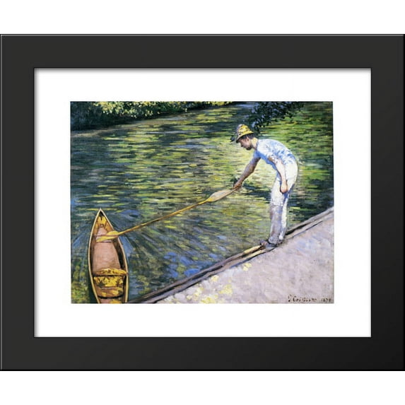 Boating on the Yerres 20x24 Framed Art Print by Gustave Caillebotte