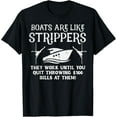 thumbnail image 1 of Boats Are Like Work Until Funny Captain Yacht Owner Ship Men T-Shirt, 1 of 4