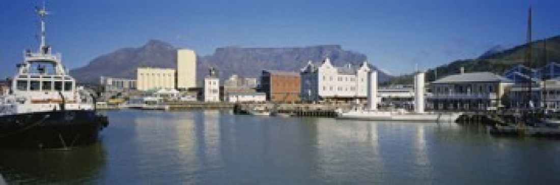 Boats Docked At A Harbor Cape Town South Africa Canvas Art - Panoramic Images (18 x 6)
