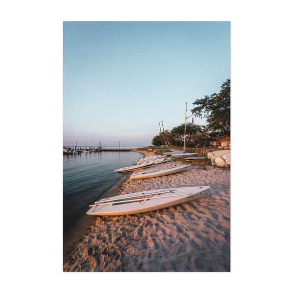 Boats, Kismet - Fire Island New York Photography Unframed Wall Art Print 5 x 7 inches
