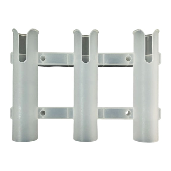 Boats Plastic Fishing Rod Rack Holder Light Weight Poles Tube Mount Bracket 3 Rod Tube Fishing Rod Frame Bracket