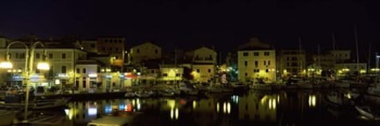 Boats at a harbor La Maddalena Arcipelago Di La Maddalena National Park Sardinia Italy Canvas Art - Panoramic Images (18 x 6)