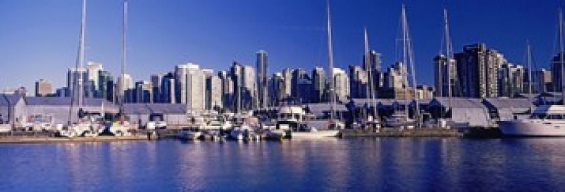 Boats at a marina Vancouver British Columbia Canada 2013 Canvas Art - Panoramic Images (36 x 12)