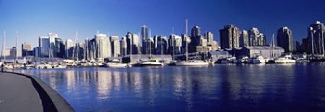 Boats at a marina Vancouver British Columbia Canada 2013 Canvas Art - Panoramic Images (36 x 13)