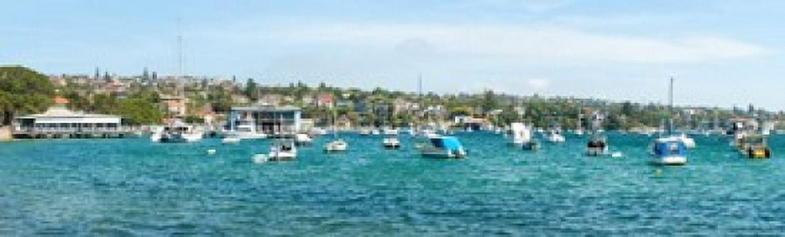 Boats docked at Watsons Bay Sydney New South Wales Australia Canvas Art - Panoramic Images (38 x 12)