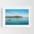 thumbnail image 1 of Boats in Bar Harbor - Bar Harbor Maine Photography Boat Harbor Seascape Coast Ocean Nature Summer White Framed Wall Art Print 24 x 36 inches, 1 of 1