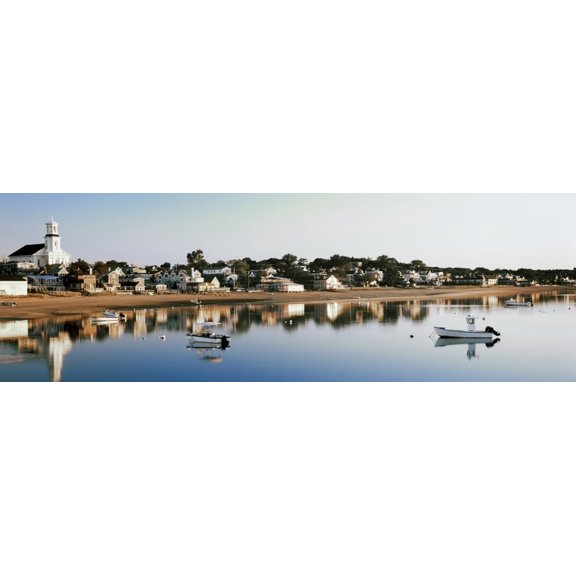 Boats in an ocean, Cape Cod, Barnstable County, Massachusetts, USA Poster Print (6 x 18)