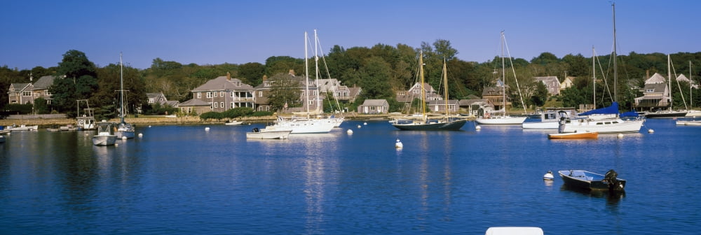 Boats in an ocean Provincetown Cape Cod Barnstable County Massachusetts USA Canvas Art - Panoramic Images (6 x 18)