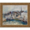 thumbnail image 1 of Boats in the Port of Honfleur 24x20 Gold Ornate Wood Framed Canvas Art by Monet, Claude, 1 of 2