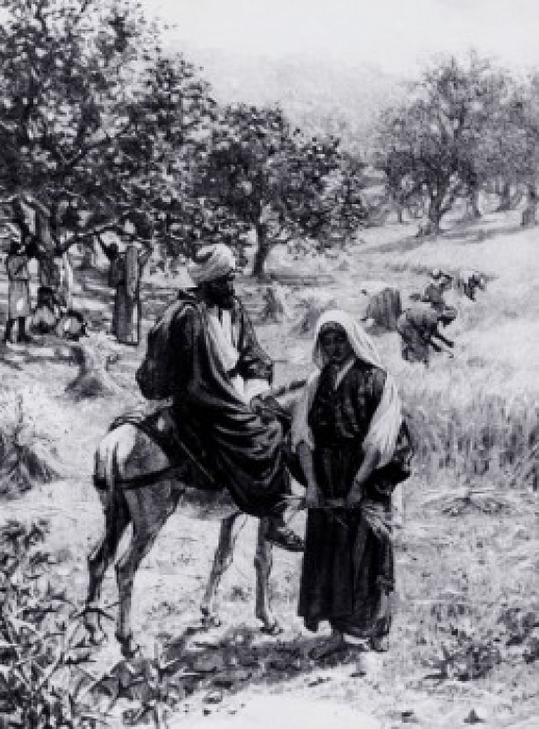 Boaz and Ruth William Hole (1607-1624British) Canvas Art - William Hole (24 x 36)