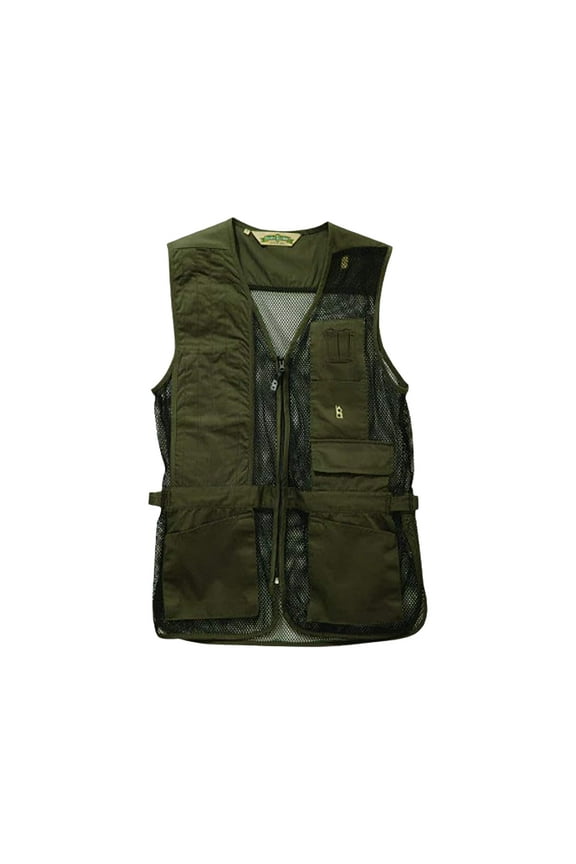 Bob Allen 240M Mesh Back Shooting Vest Right Hand Cotton Twill and Mesh Sage Large