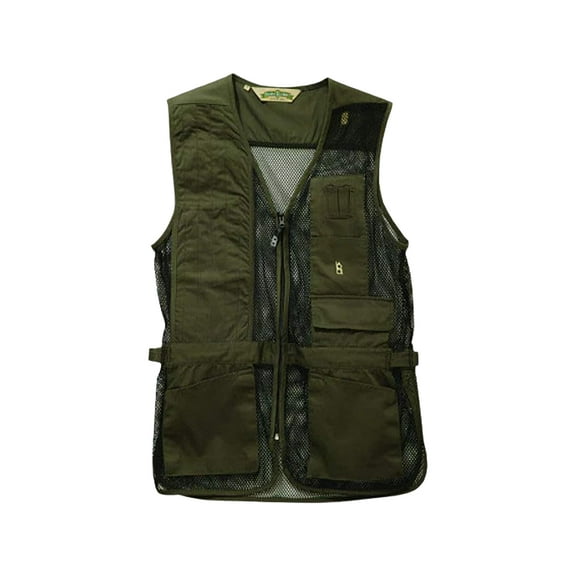 Bob Allen 240M Mesh Back Shooting Vest Right Hand Cotton Twill and Mesh Sage Large