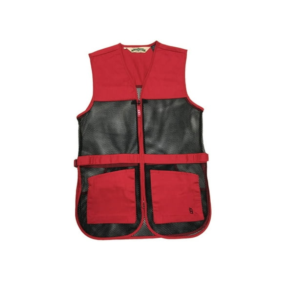 Bob Allen Full Mesh Dual Pad Shooting Vest, Red, XL