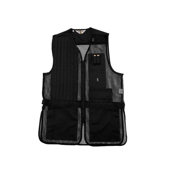 Bob Allen Mesh Shooting Vest, Black, Left Hand, Large