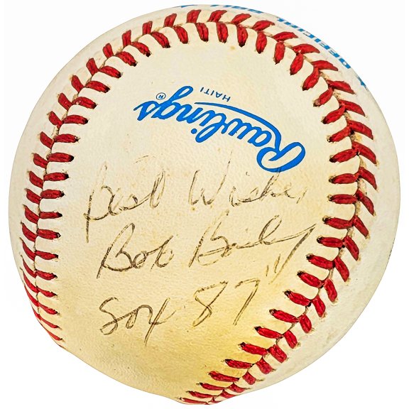Bob Bailey Autographed Official AL Baseball Boston Red Sox "Best Wishes" Beckett BAS QR #BH039043