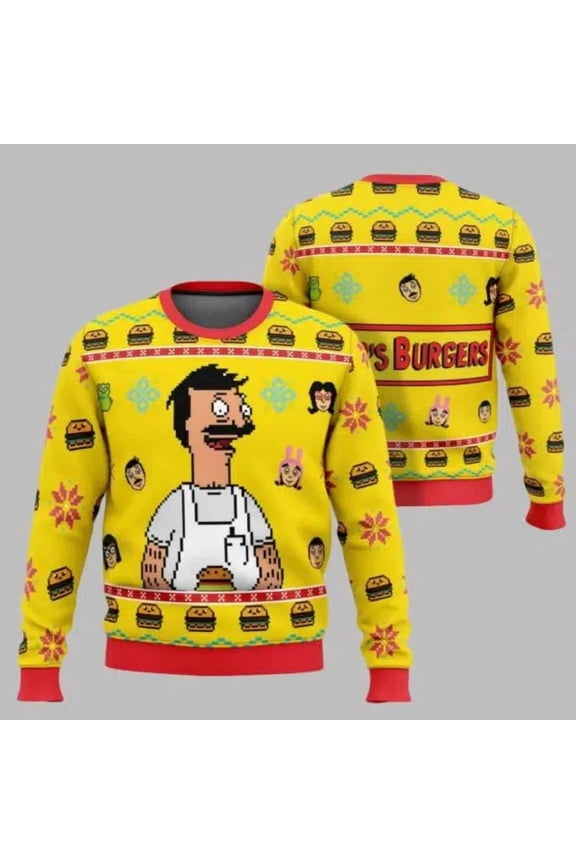 Bob Belcher Bob Burgers 3D Christmas Sweater