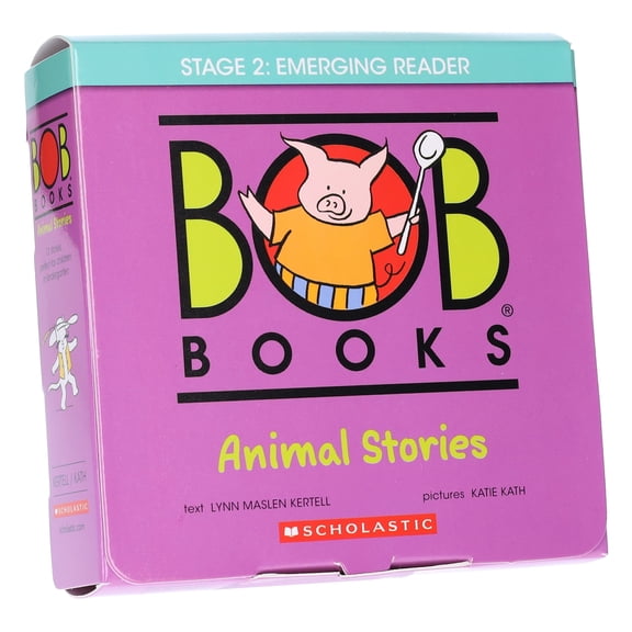 Bob Books: Animal Stories (Stage: 2) 12 Books Set By Scholastic - Ages 3-6 - Paperback