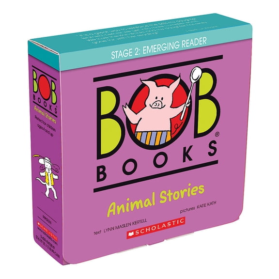 Bob Books Bob Books - Animal Stories Box Set of 12 Paperbacks Decodable Phonics Books, Ages 4 and Up, Kindergarten (Stage 2: Emerg, (Paperback)