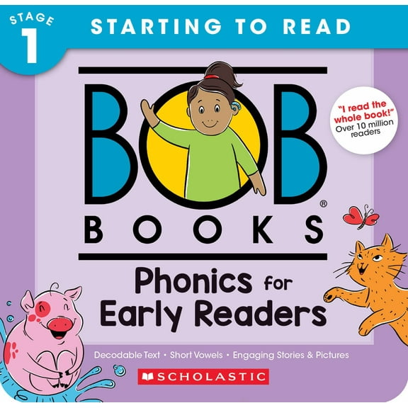 Bob Books - Phonics for Early Readers Box Set of 12 Paperbacks | Decodable Phonics Books, Ages 4 and up, Kindergarten (Stage 1: Starting to Read) (Hardcover)