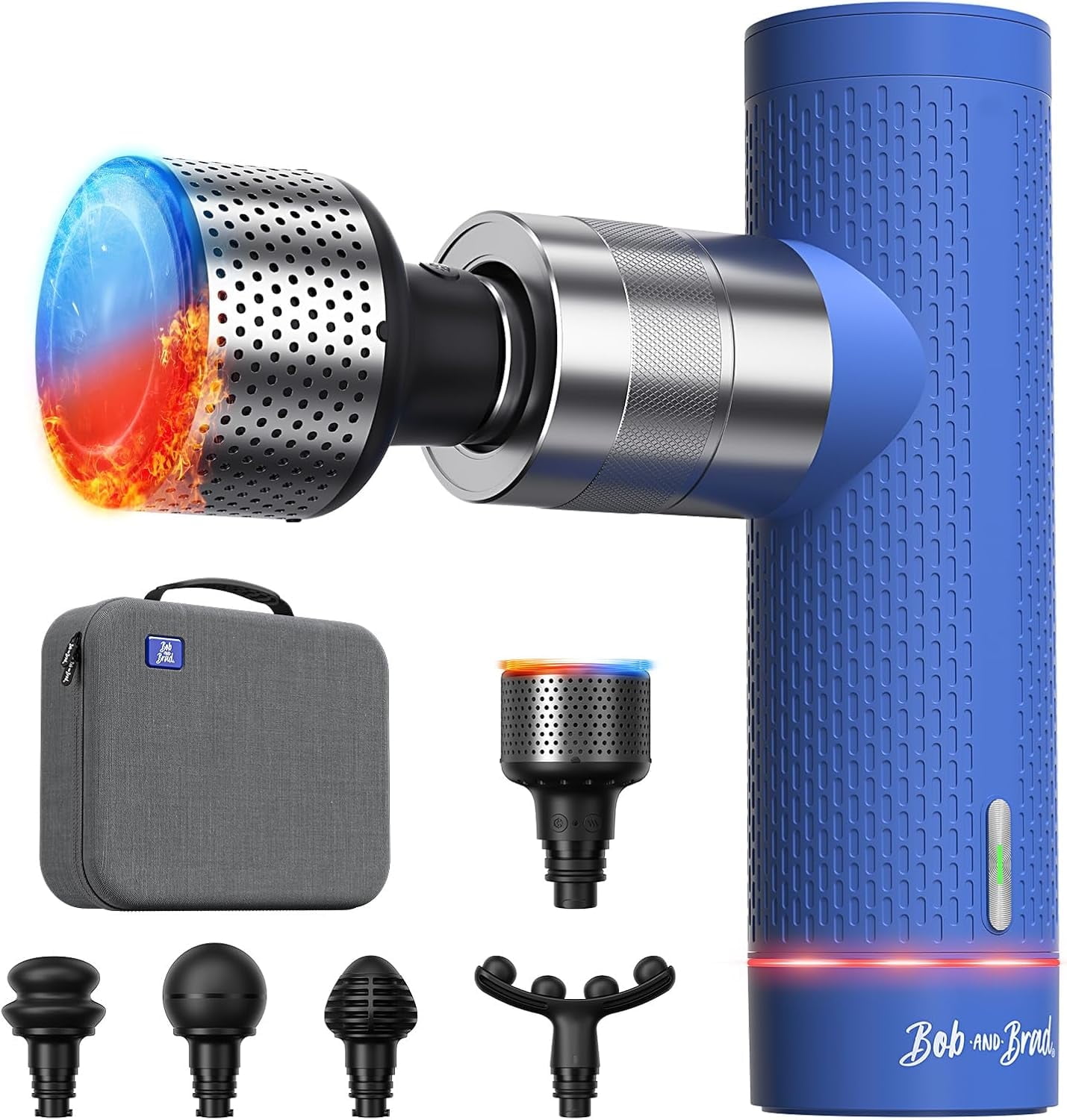 Bob and Brad A7 Pro Massage Gun with Heat and Cold Therapy, Deep Tissue 11mm Amplitude Mini Professional Back Muscle Massager Gun,Pain Relief Women Men Ideal Gift
