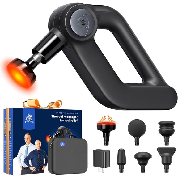 Bob and Brad D5 Pro Plus Massage Gun with Heat Therapy, Deep Tissue Pain Relief, Professional 13mm Amplitude Percussion Muscle Massager, Idea Gift
