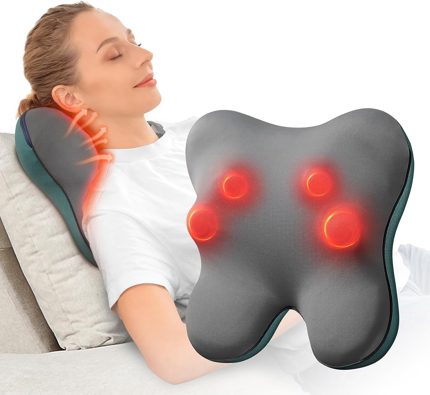 Bob and Brad EZBack Neck Back Massager Shiatsu Back Massager with Heat for Pain  Relief Deep Tissue for Shoulder & Leg Pain Relief Deep Tissue, Massage  Pillow for Full Body, Gifts for
