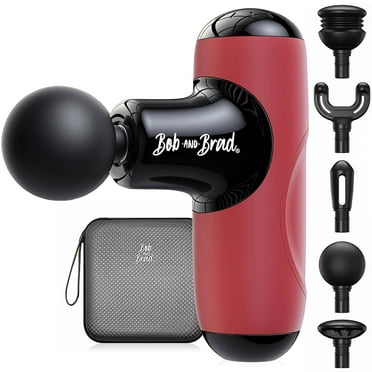Bob & Brad Q2 Red Mini Massage Gun Portable Deep Tissue Percussion Body Massager Rechargeable Ideal Gift