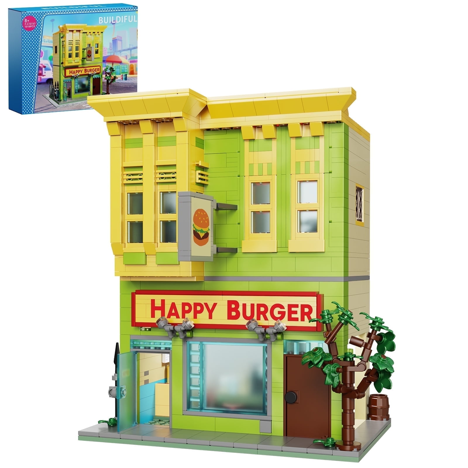 Bob Burger House Building Block Set Animation Street View